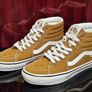 Vans Skate Sk8-Hi – Canvas Golden Brown – Size 8 Men / 9.5 Women
